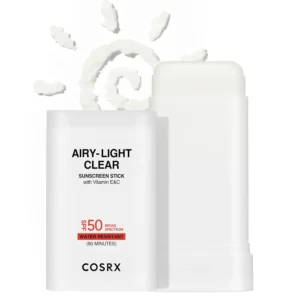 Full ingredient list of COSRX Airy-Light Clear Sunscreen Stick with Vitamin E and C SPF 50