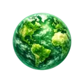 Green Earth globe icon showing continents and oceans, representing worldwide reach, global accessibility, international product recommendations, and trusted online discovery.