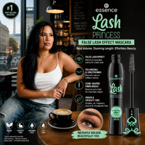 Essence Lash Princess False Lash Effect Mascara promotional advertisement