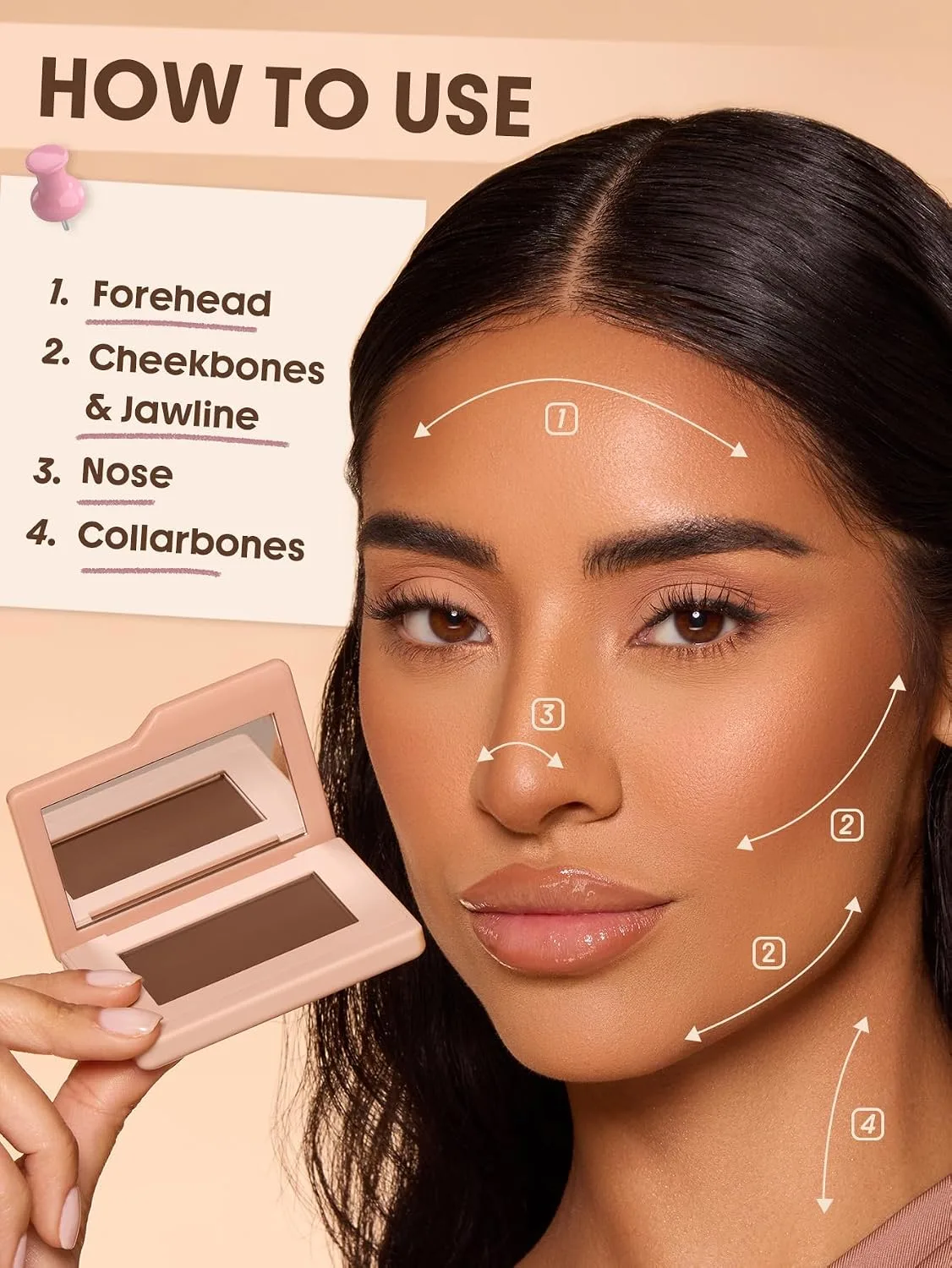 SHEGLAM Dream Touch Bronzer Powder 05 Golden Sun compact