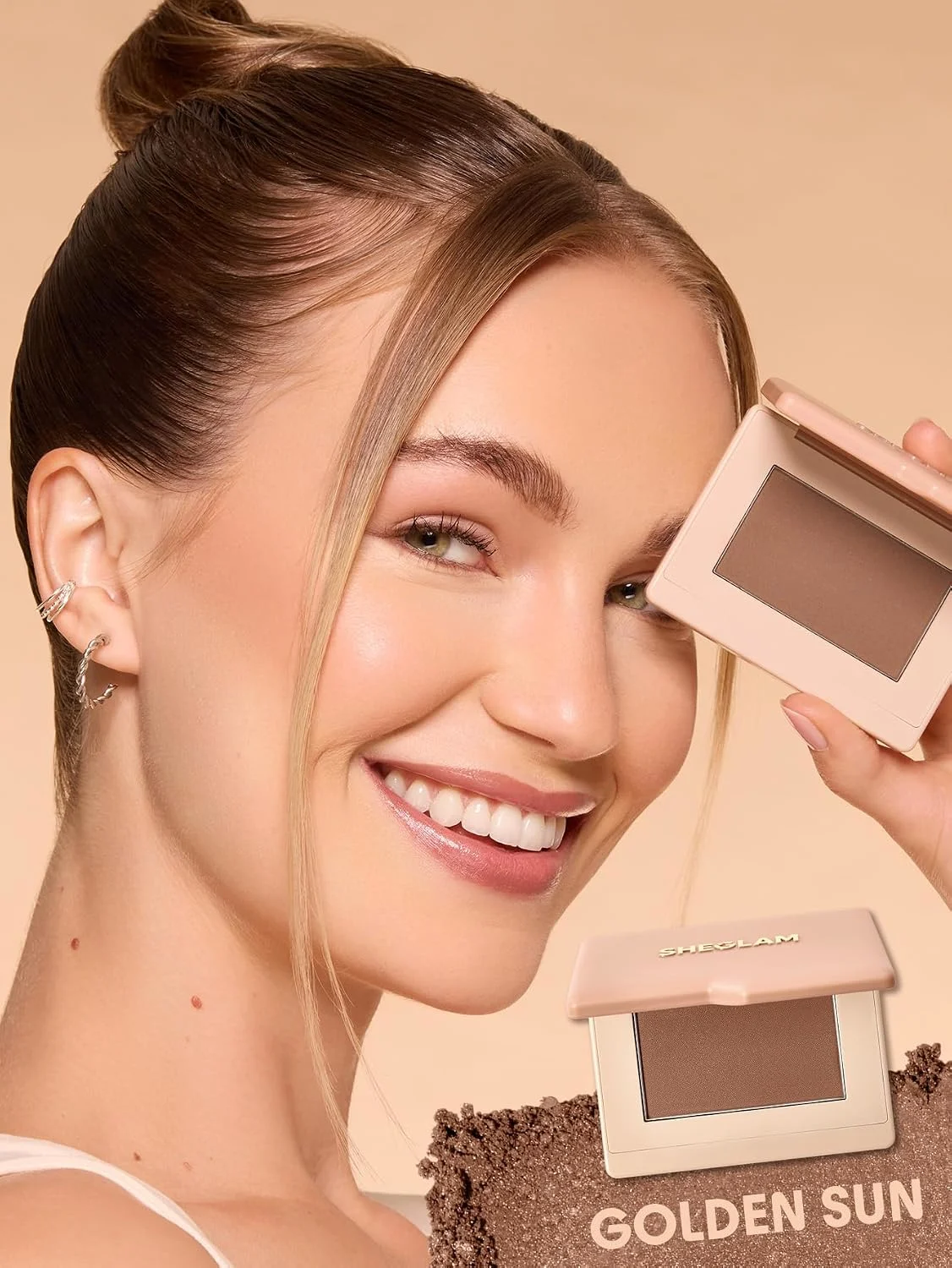 SHEGLAM Golden Sun Bronzer Before and After